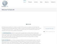 Tablet Screenshot of clearlifeltd.com
